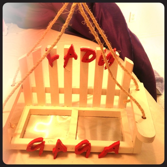 Lady gaga bird feeder!