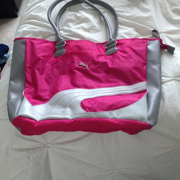 Pink Puma Bag, Blue Old Navy Tote Bundle