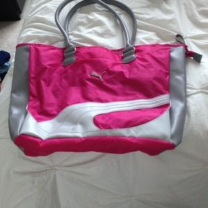 Pink Puma Bag, Blue Old Navy Tote Bundle
