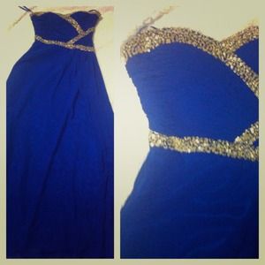 Royal blue dress