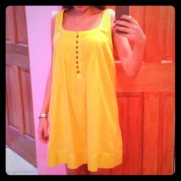 Jessica Simpson yellow/gold dress