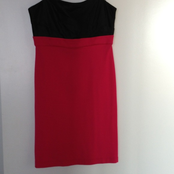 BCBG pink and black dress