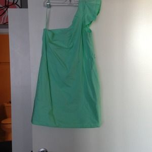 BCBGeneration Mint Green Cotton Dress with Sash