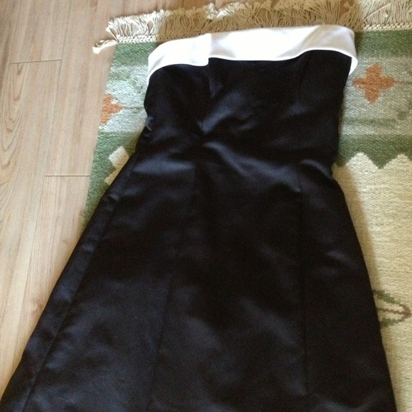 Tuxedo Style Strapless Evening Gown, Size 19/20