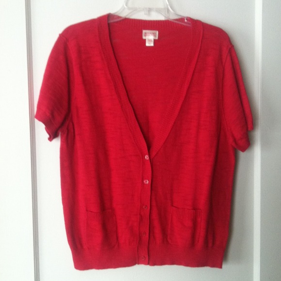 Red button up
