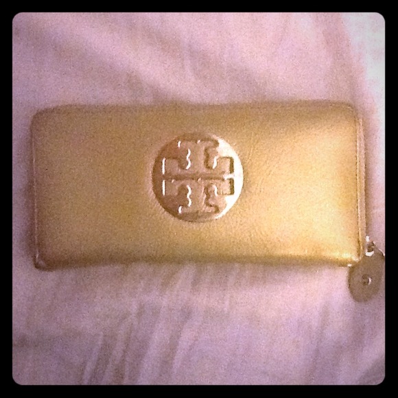 Gold Tory Burch Wallet