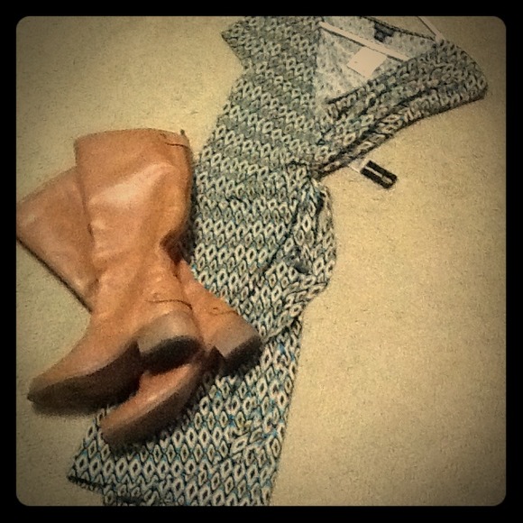 Wrap dress NWT *BOOTS NOT FOR SALE*