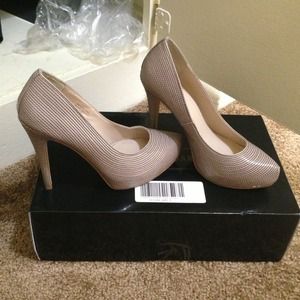 Colin Stuart's beige shoe. From Victoria Secret