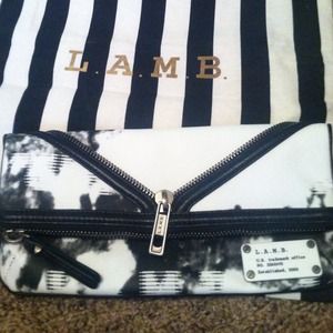 RESERVED for girlsnyder***LAMB newspaper clutch