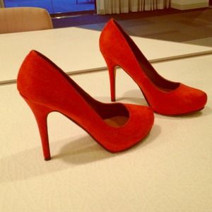 Reduced - Orange Michael Antonio Pumps + Clutch