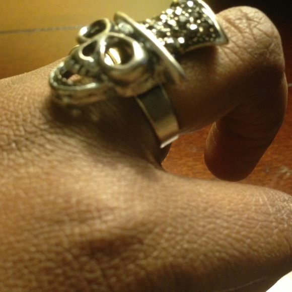 Skull adjustable ring - Picture 2 of 2