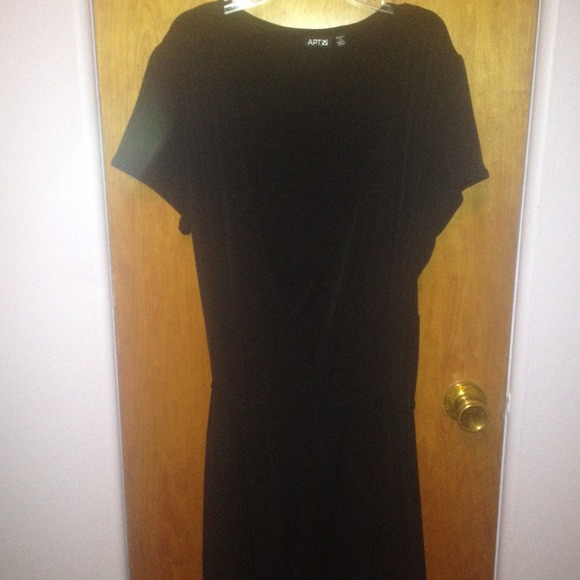 SOLD APT 9 Faux Wrap Dress with Ruffled Hem 1X