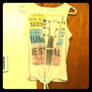 Aeropostale tank with knot at the bottom