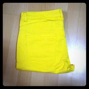 Sunshine yellow skinny jeans. Size 27. Inseam 32