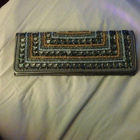 Urban expressions jeweled clutch purse
