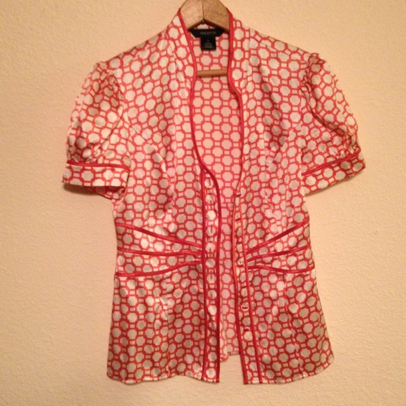 Chinese style silk blouse.