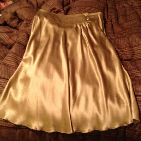 Gold Silk Skirt!
