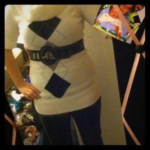 Checkered sweater