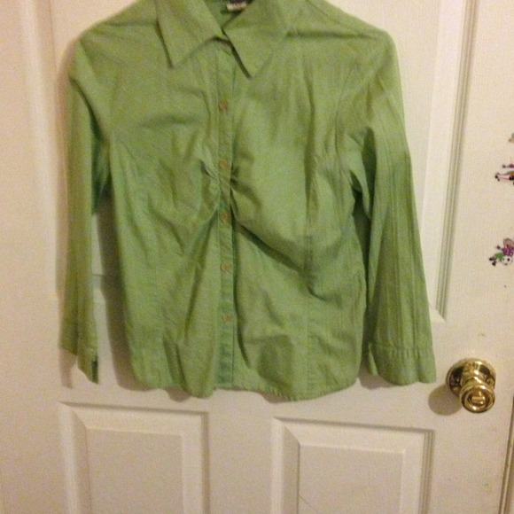 Green blouse
