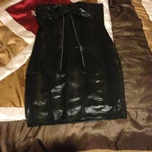 Black with goldfish touch dress