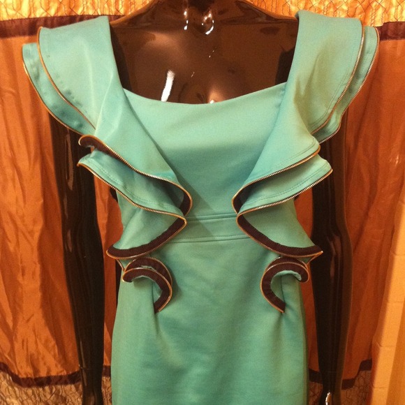 SOLDLady Gaga inspired zipper dress size L