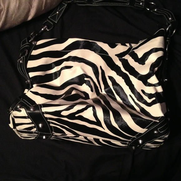 Zebra print purse