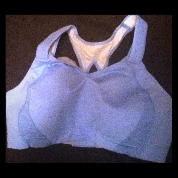 Light blue sports bra