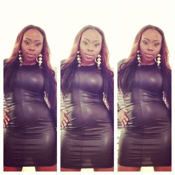 Leather dress