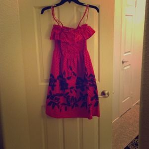 Red summer dress. Sz L. Never worn without tags.
