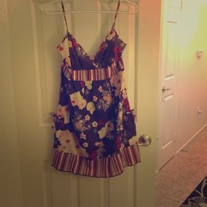 Floral summer dress. Never worn. Sz M.