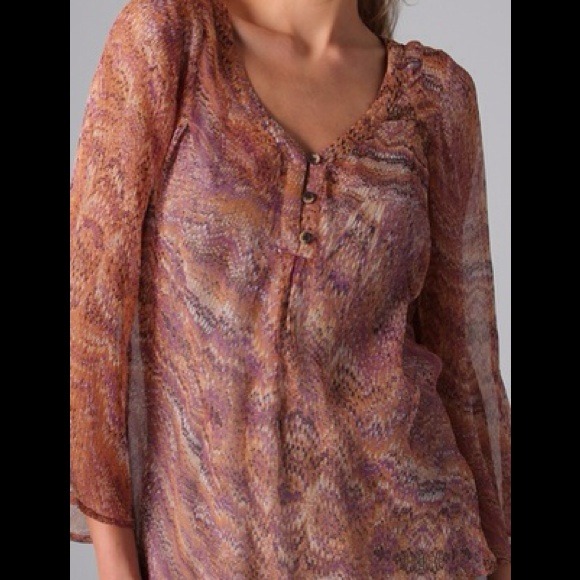 Reduced - Ella Moss silk chiffon blouse