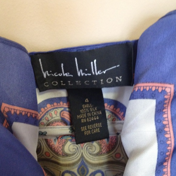 SOLD Nicole Miller Collection Silk Scarf dress - Picture 3 of 4