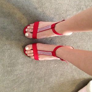 Red heels and necklace bundle for @staceylyn1