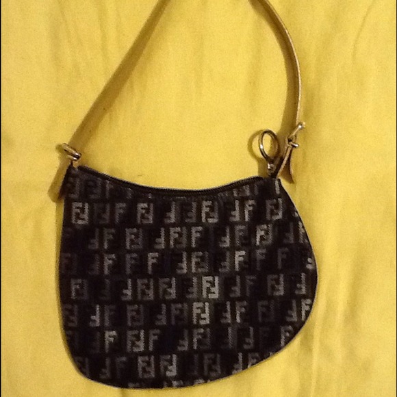 100%Authentic Fendi Denim Mono. Saddle