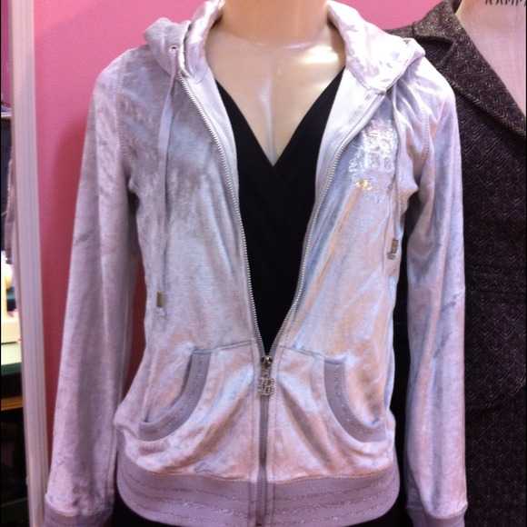 BCBG silver hoodie