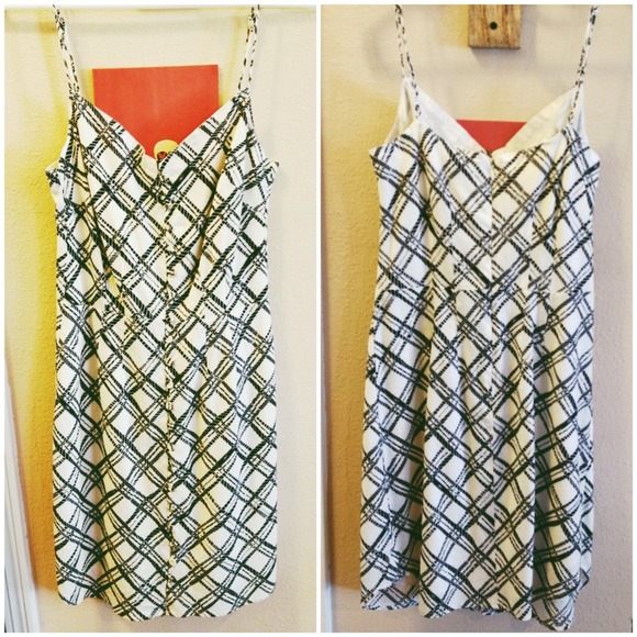 Obey off white and black obey print dress