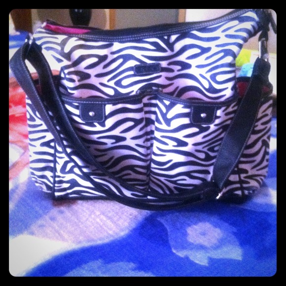 Zebra diaper bag