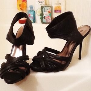 TRADED Cupid heels with ankle strap
