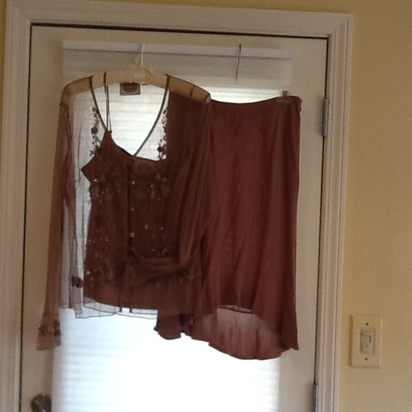 3 piece embellished cocktail suit.