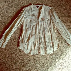 Ann Taylor cream shirt