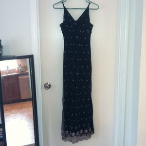 Black and pink dress