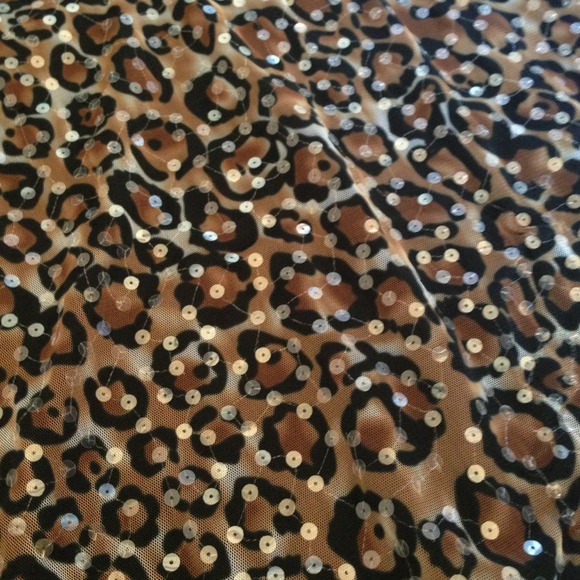 SOLD!!!!Sparkly animal print tank - Picture 2 of 4