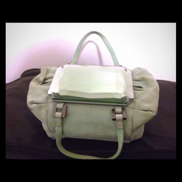 Fendi minty green small bag