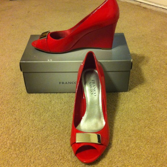 Franco Sarto Red Wedges