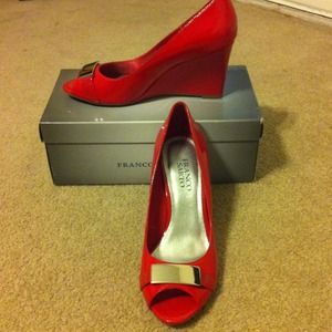 Franco Sarto Red Wedges