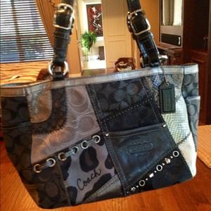 Coach multi stitch handbag