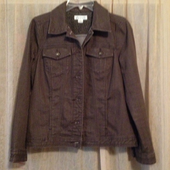Brown denim jacket