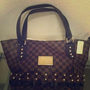 Brown inspired shoulder bag