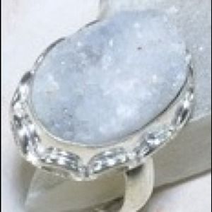 Druzy Ring sterling silver