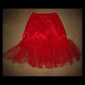Vintage Red petticoat  small-medium